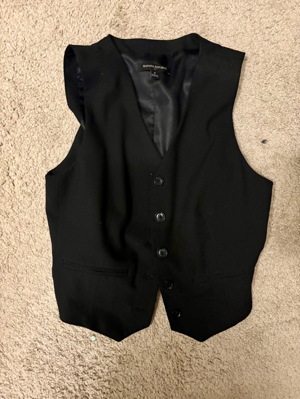Banana Republic Black Men's Formal Vest